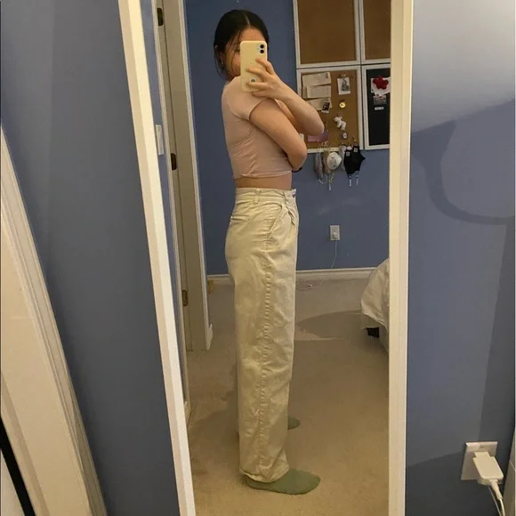 Oak and Fort pleated pants (beige) - Picture 2 of 7